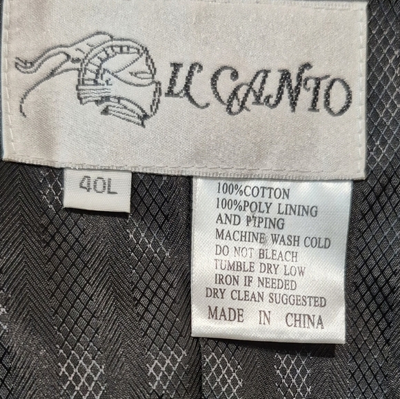 Vintage LL Canto Black Vest with White Accents - Picture 3 of 3